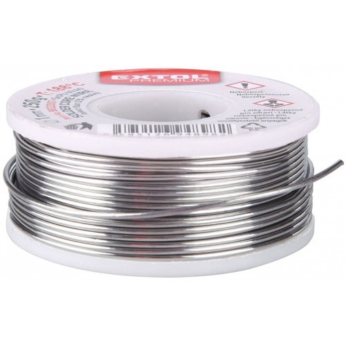EXTOL PREMIUM drôt spájkovacia trubičkový Sn60 / PB40, Ř1mm, 100g 8832003