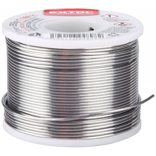EXTOL PREMIUM drôt spájkovacia trubičkový Sn60 / PB40, Ř1mm, 250g 8832007