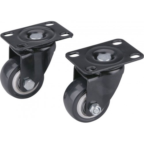 EXTOL PREMIUM kolieska otočné s PVC obručou, sada 2ks, priemer 40mm 8856011