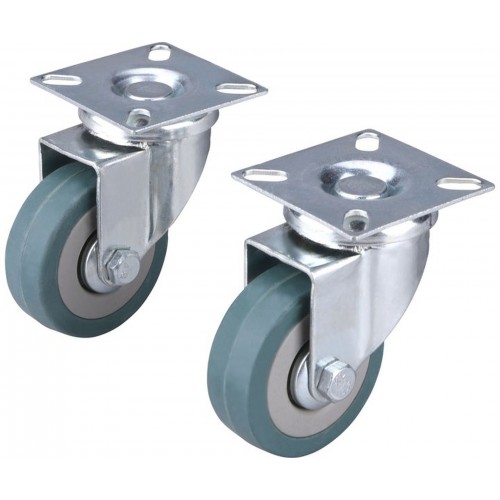 EXTOL PREMIUM kolieska otočné s obručou zo šedej gumy, sada 2ks, priemer 50mm 8856023 EXTOL PREMIUM kolieska otočné s obručou zo šedej gumy, sada 2ks, priemer 50mm 8856023