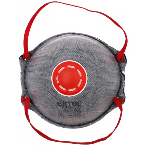 EXTOL respirátory sada 3ks s výdychovým ventilom a aktívnym uhlíkovým filtrom, FFP3 885673 EXTOL respirátory sada 3ks s výdychovým ventilom a aktívnym uhlíkovým filtrom, FFP3 885673