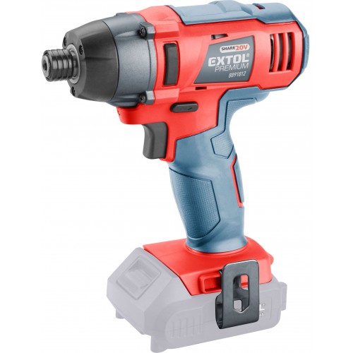 EXTOL PREMIUM uťahovák rázový 1/4 "aku SHARE20V, 20V Li-ion,bez batérie a nabíjačky8891813