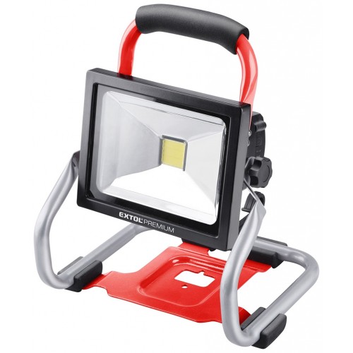 EXTOL PREMIUM reflektor LED aku SHARE20V, 1800lm, 20V Li-ion, 2000mAh 8891870