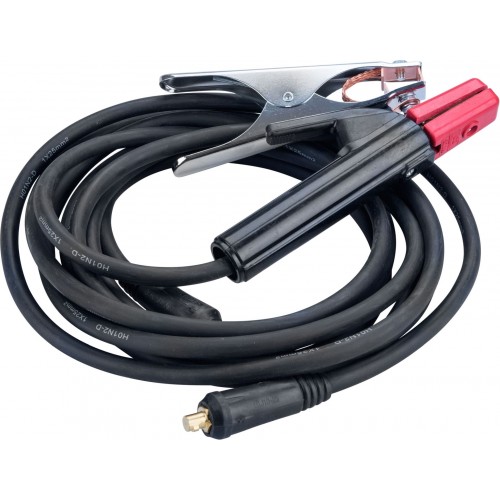 EXTOL PREMIUM káble zváracie, sada 2ks, 25mm2, 3m, 10-25, kliešte 200A, guma 8898225