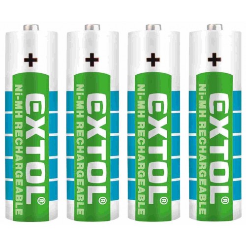 EXTOL ENERGY batérie nabíjacie, 4ks, AA (HR6), 1,2V, 2400mAh, NiMh 42061 EXTOL ENERGY batérie nabíjacie, 4ks, AA (HR6), 1,2V, 2400mAh, NiMh 42061