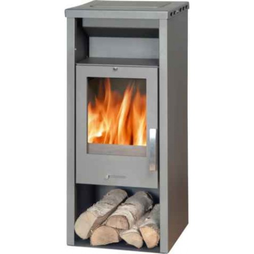ABX Falun 4622-5 krbové kachle na drevo, šedý plech