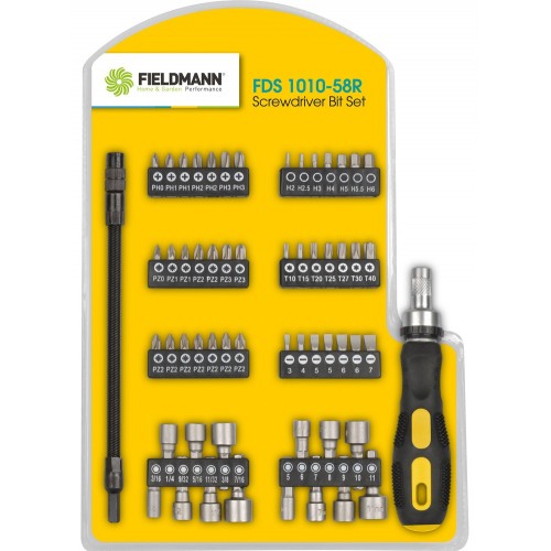 FIELDMANN FDS 1010-58R Sada bitov sa skrutkovačom 50001184 FIELDMANN FDS 1010-58R Sada bitov sa skrutkovačom 50001184