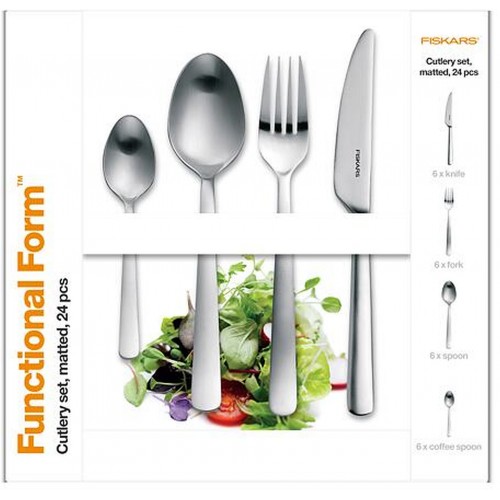 Fiskars Súprava príborov 24 ks, matné prevedenie 1071624