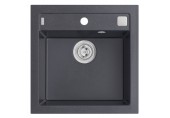 ALVEUS FORMIC 20 kuchynský drez granitový, 520 x 510 mm, čierna