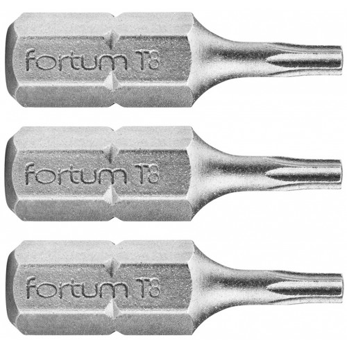FORTUM-KITO hrot TORX, sada 3ks, T 8x25mm, S2 4741408 FORTUM-KITO hrot TORX, sada 3ks, T 8x25mm, S2 4741408