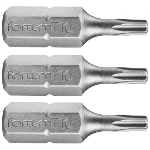FORTUM-KITO hrot TORX, sada 3ks, T 10x25mm, S2 4741410 FORTUM-KITO hrot TORX, sada 3ks, T 10x25mm, S2 4741410