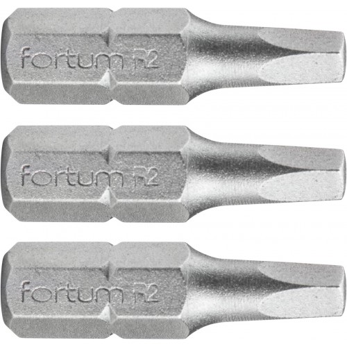 FORTUM hrot štvorec sada 3ks, SQ 2x25mm, S2 4741602 FORTUM hrot štvorec sada 3ks, SQ 2x25mm, S2 4741602