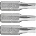 FORTUM hrot štvorec sada 3ks, SQ 2x25mm, S2 4741602