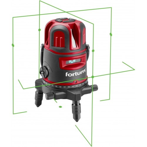 FORTUM laser zelený líniový, krížový samonivelačné 4780212