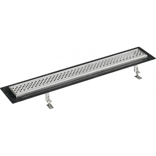 FLOW 67 nerezový kanálik s krycím roštom, do priestoru 670x150mm FLOW 67 nerezový kanálik s krycím roštom, do priestoru 670x150mm