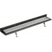 CORNER 87 nerezový kanálik s krycím roštom, k stene 870x130mm