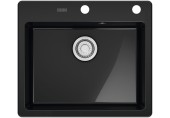 Franke Mythos MYK 610-52 Onyx 590x510,bez sifónu,e.click 124.0747.109