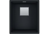 Franke Kubus 2 KNG 110-37, 410x460 mm, fragranitový drez, Matná čierna 125.0670.899