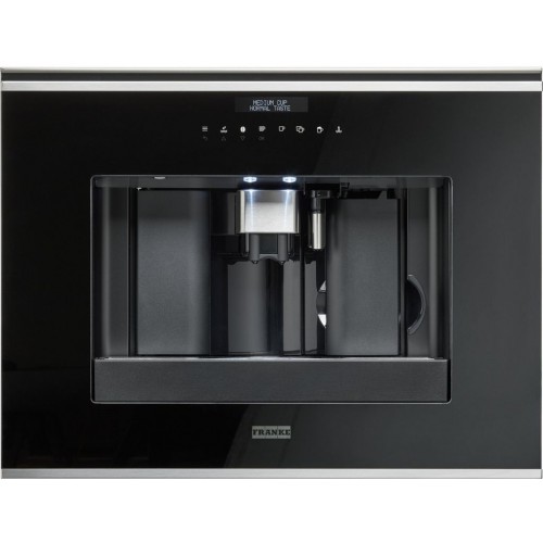 Franke Mythos FMY 45 CM XS Vstavaný kávovar, Čierne sklo/Nerez 131.0627.473