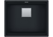 Franke Kubus 2 KNG 110-52, 560x460 mm, Fragranitový dřez, Matná černá 125.0670.898