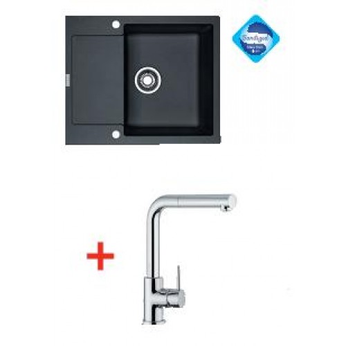 Franke SET G8 granitový drez MRG 611-62 grafit + batéria FN 0147