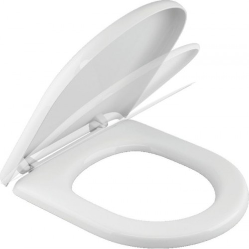 SAPHO GARCIA WC sedátko s pomalým zatváraním, biela / chróm 100727