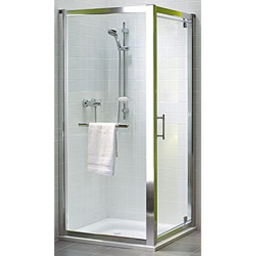 KOLO Geo-6 krídlové pivotové dvere 80, k bočnej stene Prismatic/strieborná GDRP80205003