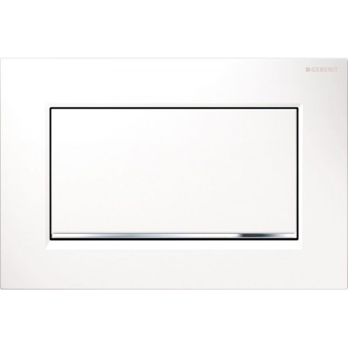GEBERIT - SIGMA 30 Ovládacie tlačidlo biela / pochrom. lesklá / bílá 115.893.KJ.1