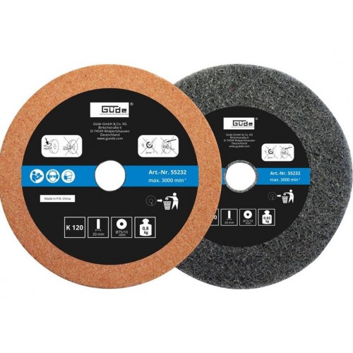 GÜDE Sada brúsnych kotúčov 75x10x20mm K120/400 55232 GÜDE Sada brúsnych kotúčov 75x10x20mm K120/400 55232