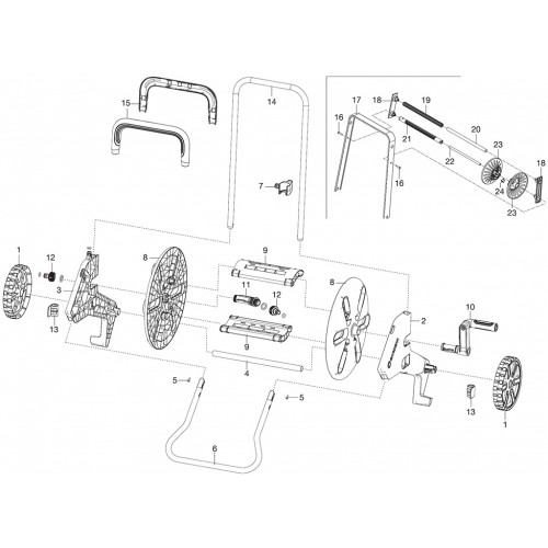 Gardena Konektor k vozíku AquaRoll 18205-00.701.00