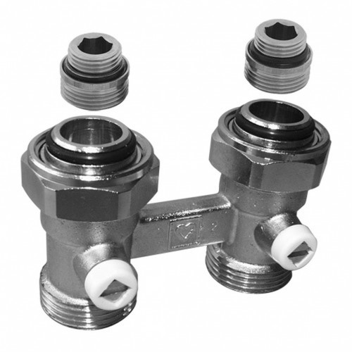 HERZ 3000 uzatvárateľné šróbenie H kus pre VK radiátory, rohové 3302112