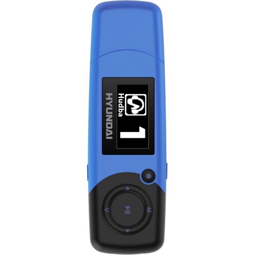 HYUNDAI MP 366 FM MP3 / MP4 Prehrávač 4 GB, modrý HYUNDAI MP 366 FM MP3 / MP4 Prehrávač 4 GB, modrý