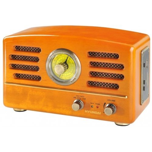 HYUNDAI RA 302 SUD Retro rádioprijímač, dub HYUNDAI RA 302 SUD Retro rádioprijímač, dub