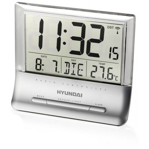 HYUNDAI WS 1166 Meteorologická stanica, priehľadný displej, strieborná farba
