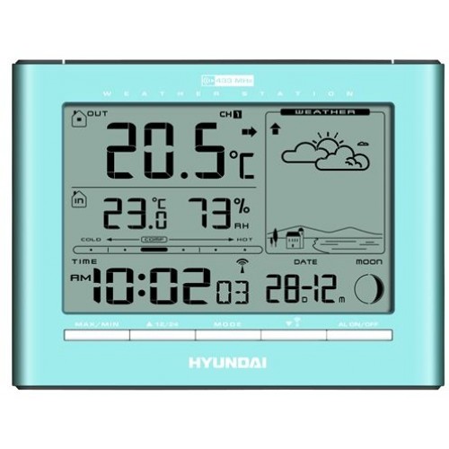 HYUNDAI WSC 2180 Meteorologická stanica, svetlomodrá