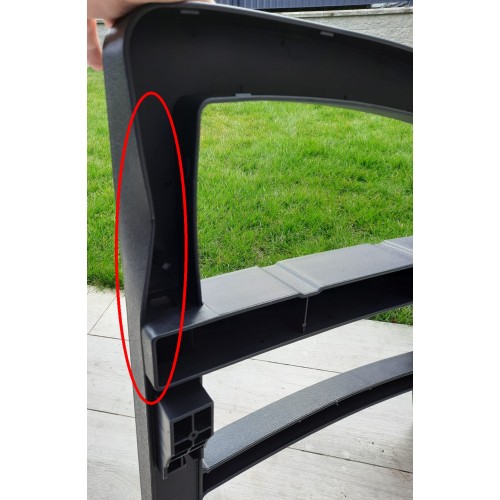 BAZÁR KETER MONTERO TRIPLE SEAT Lavica 150 x 62 x 89,5 cm, grafit/hnedosivá 17204596