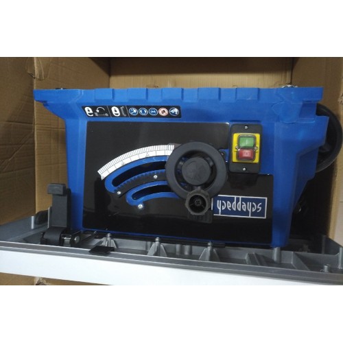 BAZÁR SCHEPPACH HS 105 elektrická stolová píla 5901308901 POŠKODENÁ, 1X POUŽITÁ!!