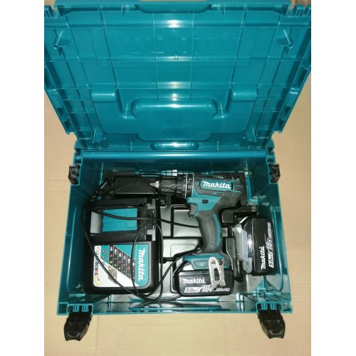 BAZÁR Makita DHP482RTJ Aku príklepový skrutkovač 2x akuLi-ion 18V/5,0 Ah PO SERVISE!!
