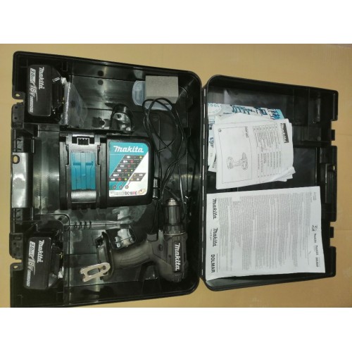 BAZÁR Makita DDF482RFEB Aku vŕtací skrutkovač čierny 2x Li-ion LXT 18V/3,0 Ah PO SERVISE!!