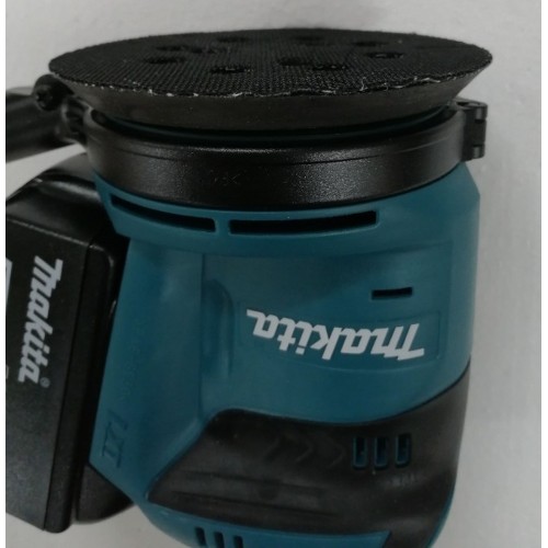 BAZÁR Makita DBO180RTJ Aku excentrická brúska 123mm, Li-ion 18V/5,0Ah, Makpac