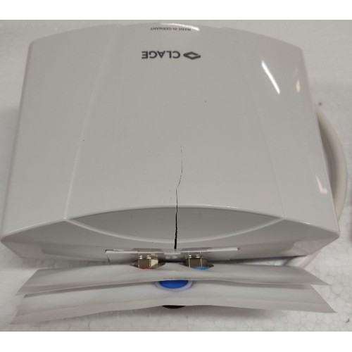 BAZÁR CLAGE Prietokový ohrievač vody MBH 7 6,5 kW/2x400V 1500-16007 PRASKLÝ KRYT!!