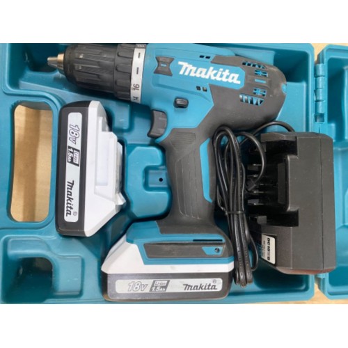BAZÁR Makita DF488D002 Aku vŕtací skrutkovač Li-ion 2x18V/1,5Ah G 1X VYSKÚŠANÉ!!
