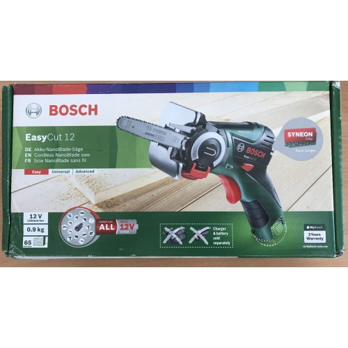 VÝPREDAJ BOSCH EasyCut 12 Nanoblade reťazová píla, 06033C9001 POŠKODENÝ OBAL!!!