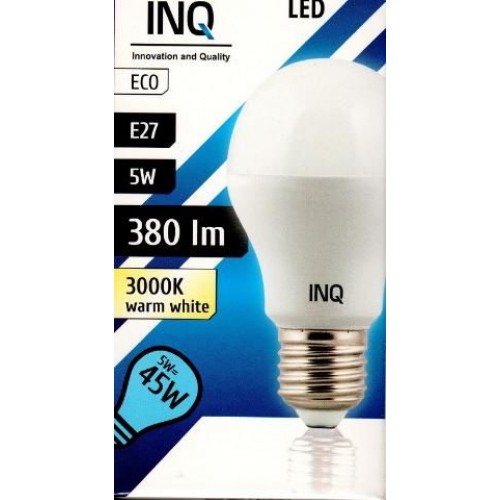 INQ LED žiarovka, E27 5W A55, teplá biela IN711929 INQ LED žiarovka, E27 5W A55, teplá biela IN711929
