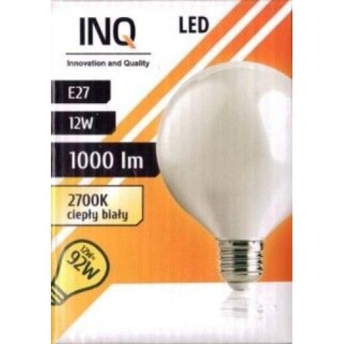INQ LED žiarovka, GLOBE E27 12W A95, teplá biela IN713664 INQ LED žiarovka, GLOBE E27 12W A95, teplá biela IN713664