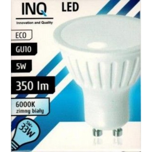INQ LED žiarovka, GU10 5W studená biela IN714340