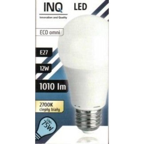 INQ LED žiarovka, E27 12W A60, teplá biela IN714586 INQ LED žiarovka, E27 12W A60, teplá biela IN714586