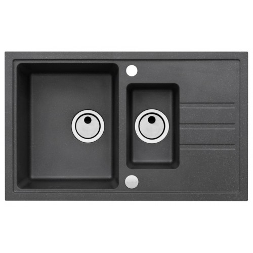 ALVEUS INTERMEZZO 70 granitový drez, 780 x 480 mm, čierny