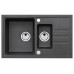 ALVEUS INTERMEZZO 70 granitový drez, 780 x 480 mm, čierny