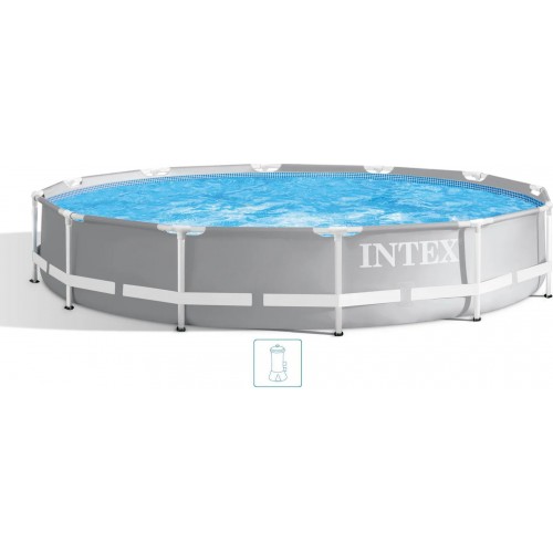 INTEX PRISM FRAME Okrúhly bazén 366 × 76 cm s filtráciou 12V 26712GN INTEX PRISM FRAME Okrúhly bazén 366 × 76 cm s filtráciou 12V 26712GN